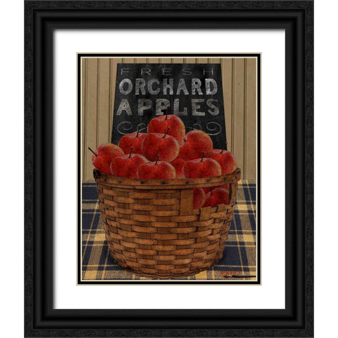 Orchard Apples Black Ornate Wood Framed Art Print with Double Matting by Albert, Beth