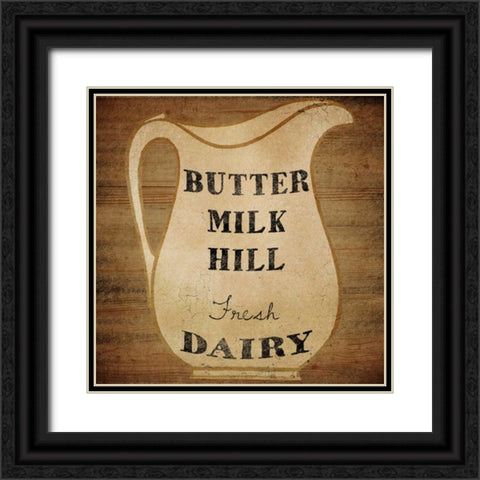 Buttermilk Hill Black Ornate Wood Framed Art Print with Double Matting by Albert, Beth