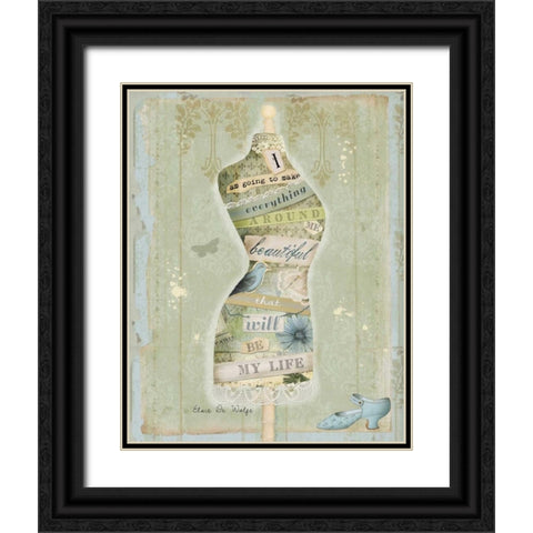 Make Everything Beautiful Black Ornate Wood Framed Art Print with Double Matting by Albert, Beth