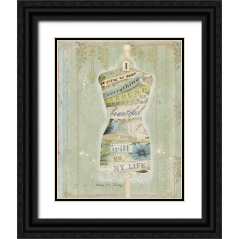 Make Everything Beautiful II Black Ornate Wood Framed Art Print with Double Matting by Albert, Beth