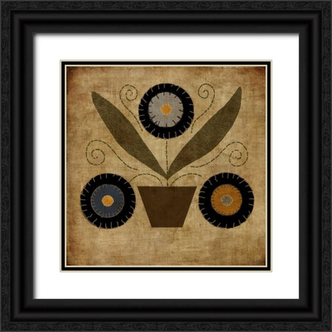 American Fruit Harvest Black Ornate Wood Framed Art Print with Double Matting by Albert, Beth