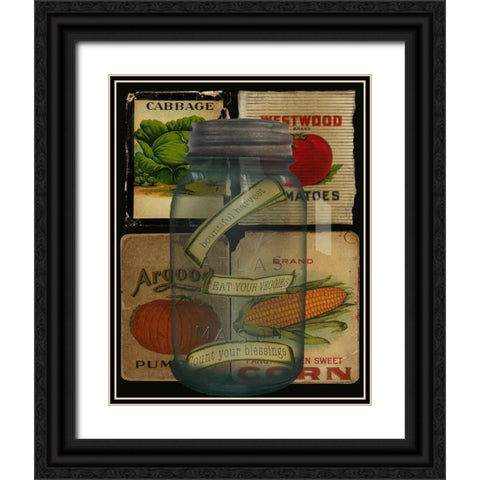 Kitchen Jar Black Ornate Wood Framed Art Print with Double Matting by Albert, Beth