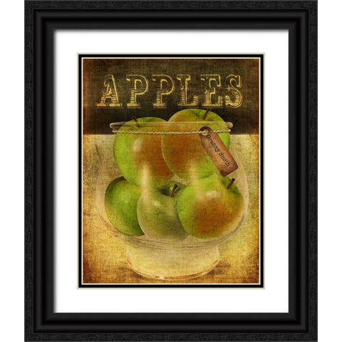Grannysmith Apples Black Ornate Wood Framed Art Print with Double Matting by Albert, Beth