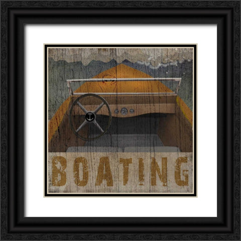 Boating Black Ornate Wood Framed Art Print with Double Matting by Albert, Beth