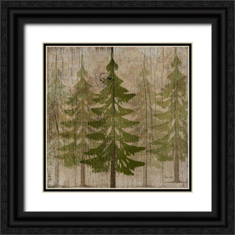 Pines Black Ornate Wood Framed Art Print with Double Matting by Albert, Beth