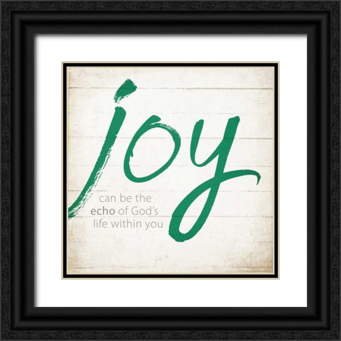 Joy Black Ornate Wood Framed Art Print with Double Matting by Drotz, Dallas