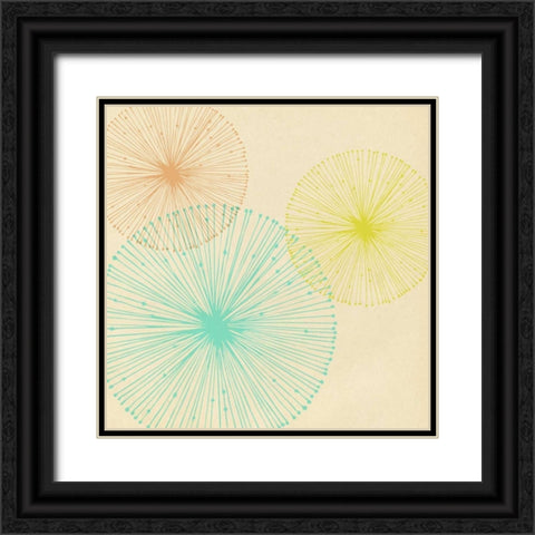 Circle Float Black Ornate Wood Framed Art Print with Double Matting by Drotz, Dallas