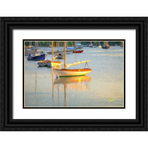 Sail Me Black Ornate Wood Framed Art Print with Double Matting by Petrizzo, Michael