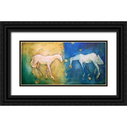 1 Plus 1 Black Ornate Wood Framed Art Print with Double Matting by Hoffman, Kate