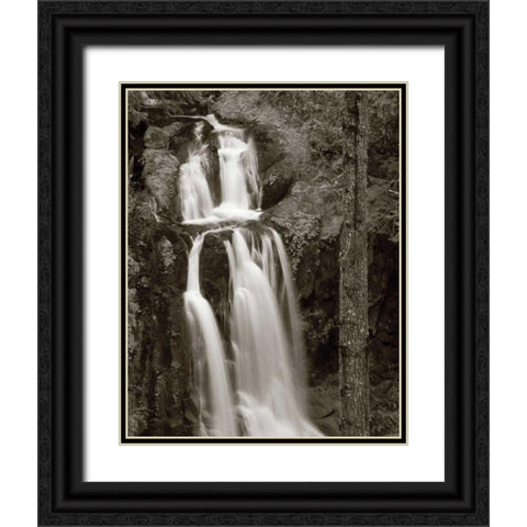 Kentucky Falls Black Ornate Wood Framed Art Print with Double Matting by Audit, Lisa