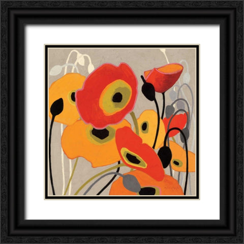 Mango Tango I Black Ornate Wood Framed Art Print with Double Matting by Novak, Shirley