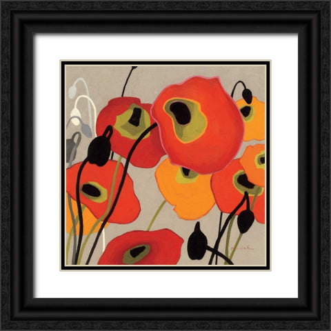 Mango Tango II Black Ornate Wood Framed Art Print with Double Matting by Novak, Shirley