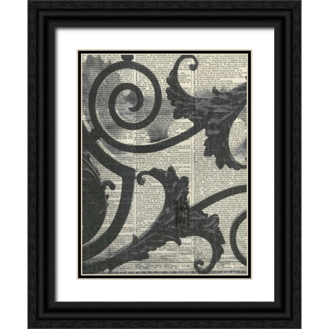 Architectural Paris II Black Ornate Wood Framed Art Print with Double Matting by Olivier, Marc