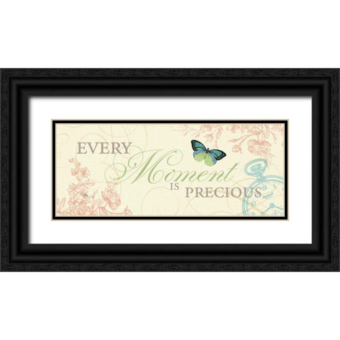 Time Flies I Black Ornate Wood Framed Art Print with Double Matting by Pela Studio