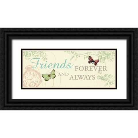 Time Flies IV Black Ornate Wood Framed Art Print with Double Matting by Pela Studio