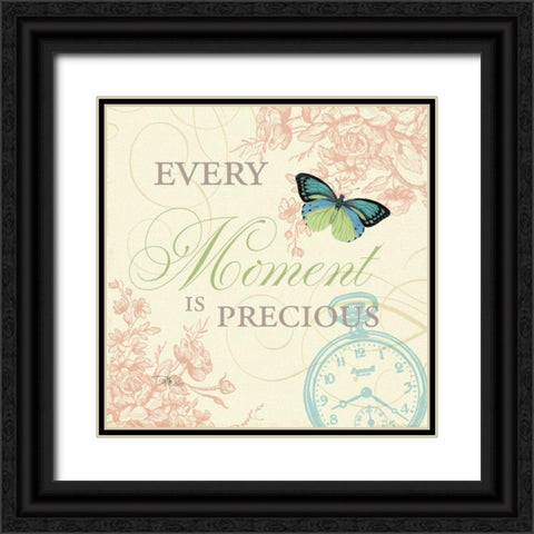 Time Flies I Black Ornate Wood Framed Art Print with Double Matting by Pela Studio