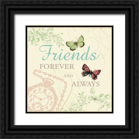 Time Flies IV Black Ornate Wood Framed Art Print with Double Matting by Pela Studio