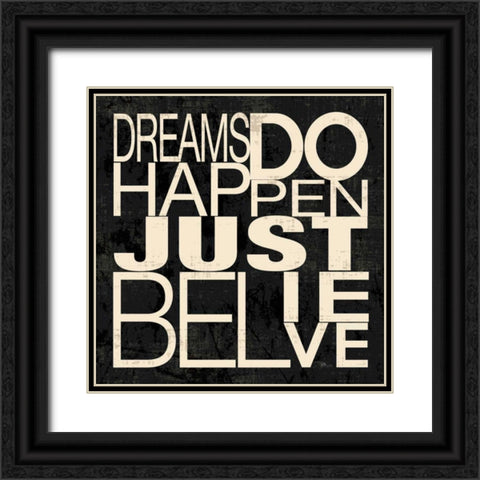 Good Words I Black Ornate Wood Framed Art Print with Double Matting by Pela Studio