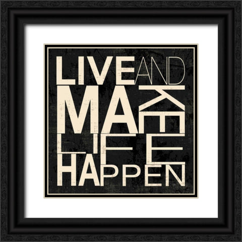 Good Words II Black Ornate Wood Framed Art Print with Double Matting by Pela Studio