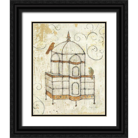 Bird Cage I Black Ornate Wood Framed Art Print with Double Matting by Tillmon, Avery