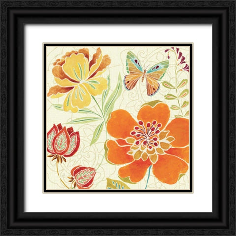 Spice Bouquet II Black Ornate Wood Framed Art Print with Double Matting by Brissonnet, Daphne