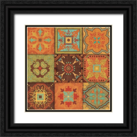 From India III Black Ornate Wood Framed Art Print with Double Matting by Pela Studio