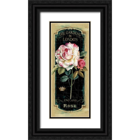 Garden View V Black Black Ornate Wood Framed Art Print with Double Matting by Audit, Lisa