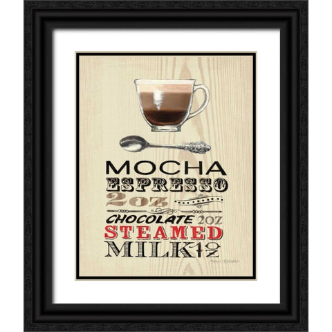 Mocha Black Ornate Wood Framed Art Print with Double Matting by Fabiano, Marco