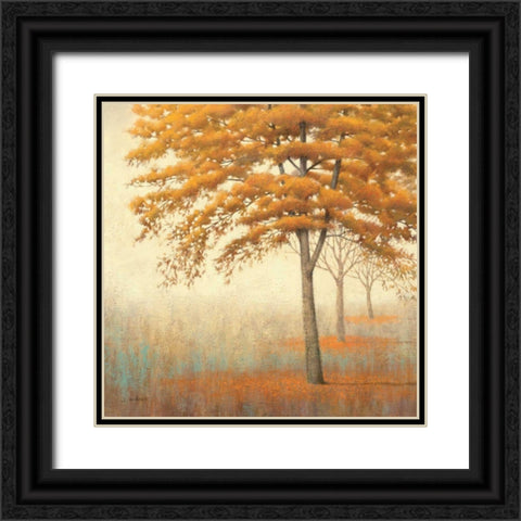Autumn Trees I Black Ornate Wood Framed Art Print with Double Matting by Wiens, James