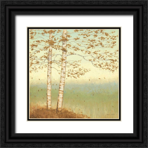 Golden Birch I with Blue Sky Black Ornate Wood Framed Art Print with Double Matting by Wiens, James