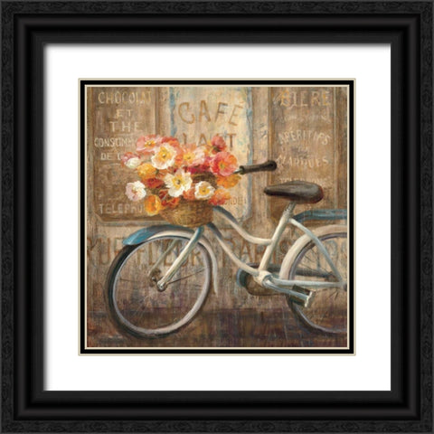 Meet Me at Le Cafe II Black Ornate Wood Framed Art Print with Double Matting by Nai, Danhui