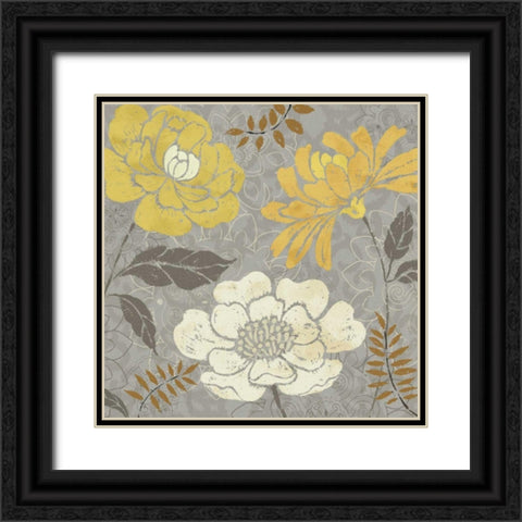 Morning Tones Gold II Black Ornate Wood Framed Art Print with Double Matting by Brissonnet, Daphne