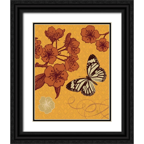 Orchard Bloom Black Ornate Wood Framed Art Print with Double Matting by Studio Mousseau