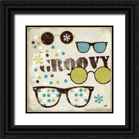 60s Revival III Black Ornate Wood Framed Art Print with Double Matting by Mullan, Michael