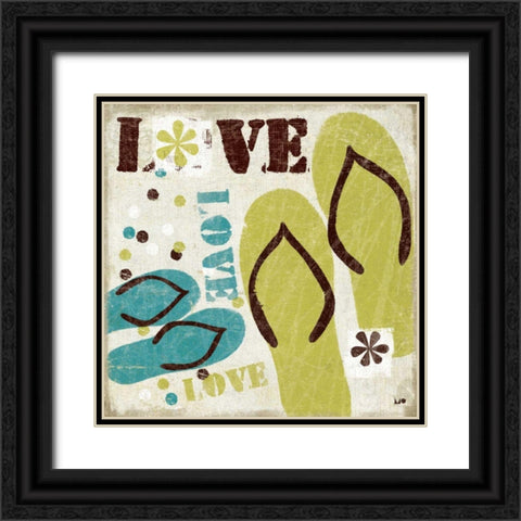 60s Revival IV Black Ornate Wood Framed Art Print with Double Matting by Mullan, Michael