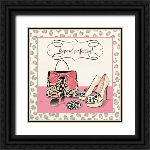 Leopard Perfection Black Ornate Wood Framed Art Print with Double Matting by Fabiano, Marco