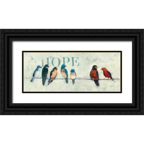 The Usual Suspects Panel II - Believe Black Ornate Wood Framed Art Print with Double Matting by Tillmon, Avery