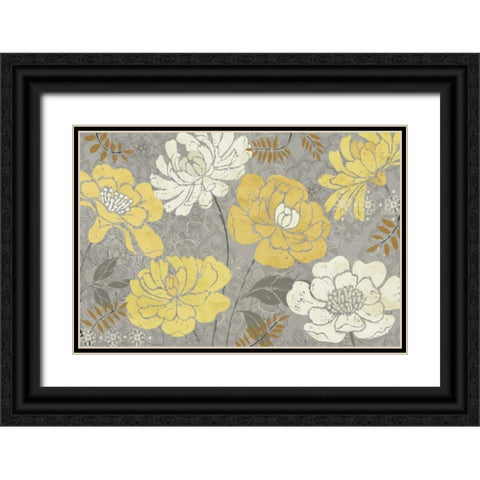 Morning Tones Gold III Black Ornate Wood Framed Art Print with Double Matting by Brissonnet, Daphne