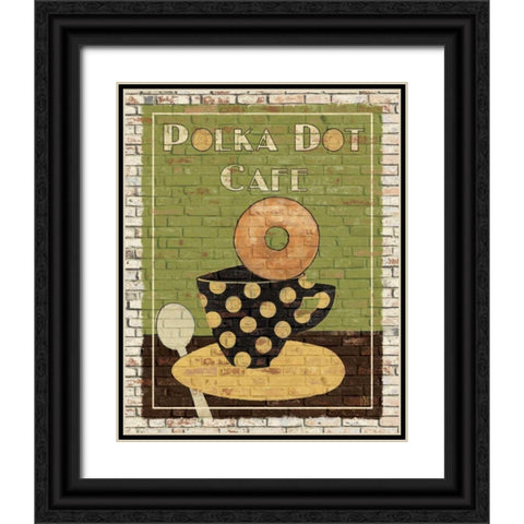 Polka Dot Cafe Black Ornate Wood Framed Art Print with Double Matting by Tillmon, Avery