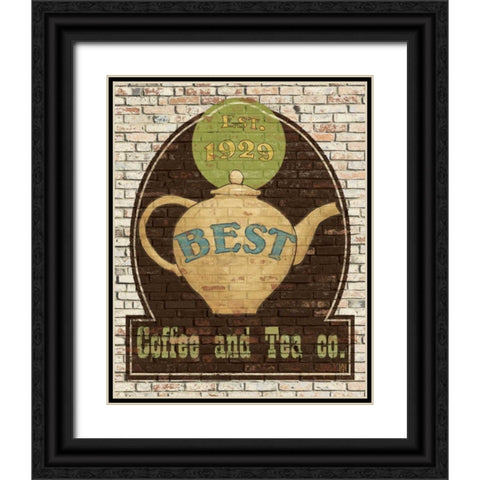 Best Coffee and Tea Black Ornate Wood Framed Art Print with Double Matting by Tillmon, Avery