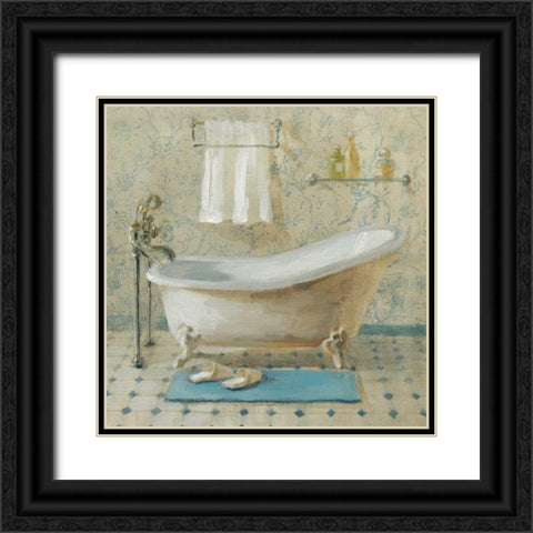 Victorian Bath III Black Ornate Wood Framed Art Print with Double Matting by Nai, Danhui