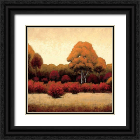 Autumn Forest I Black Ornate Wood Framed Art Print with Double Matting by Wiens, James