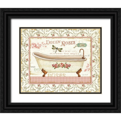 Rose Garden IV Black Ornate Wood Framed Art Print with Double Matting by Audit, Lisa