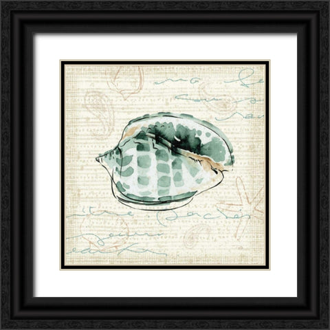 Ocean Prints I Black Ornate Wood Framed Art Print with Double Matting by Pela Studio