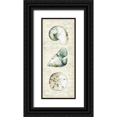 Ocean Prints VI Black Ornate Wood Framed Art Print with Double Matting by Pela Studio