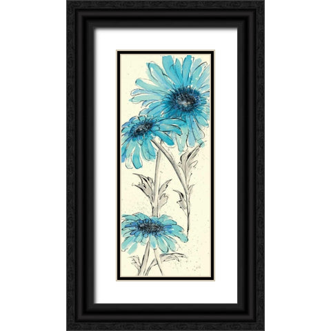 Daisy Dreams II Black Ornate Wood Framed Art Print with Double Matting by Paschke, Chris