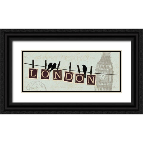 Migration II Black Ornate Wood Framed Art Print with Double Matting by Pela