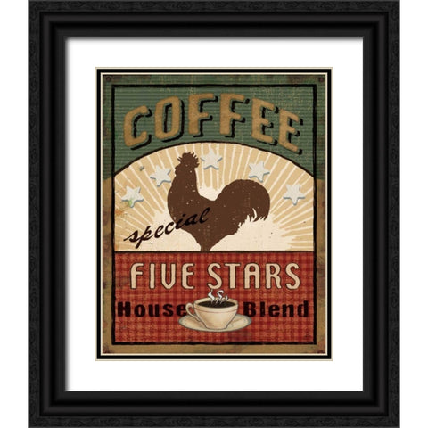 Coffee Blend III Black Ornate Wood Framed Art Print with Double Matting by Brissonnet, Daphne