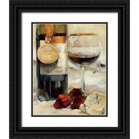Award Winning Wine II Black Ornate Wood Framed Art Print with Double Matting by Hageman, Marilyn