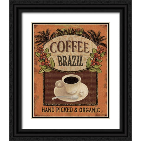 Coffee Blend IV Black Ornate Wood Framed Art Print with Double Matting by Brissonnet, Daphne